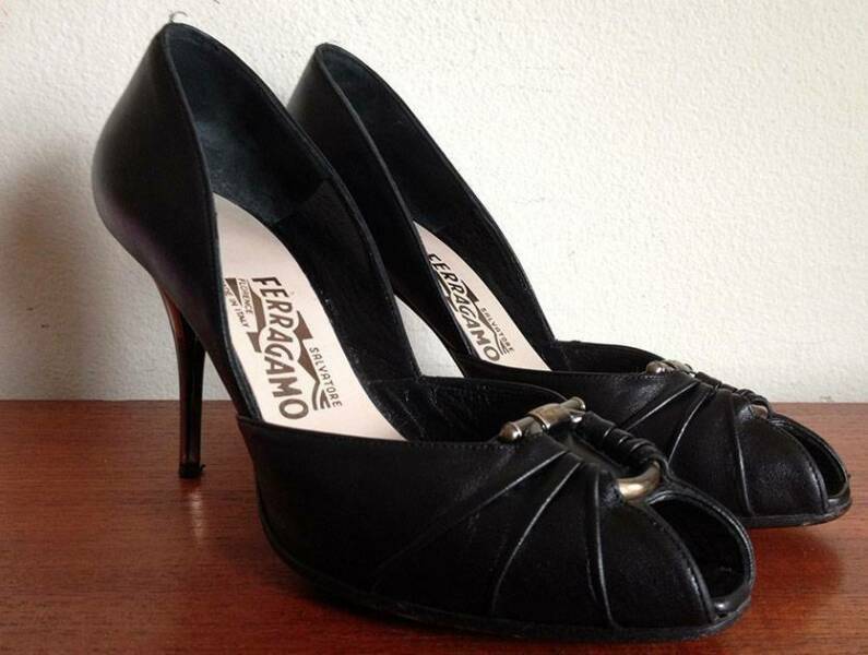 brushed gold heels